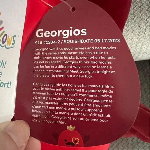 Squishmallow Georgios the King Crab - Picture 5 of 6